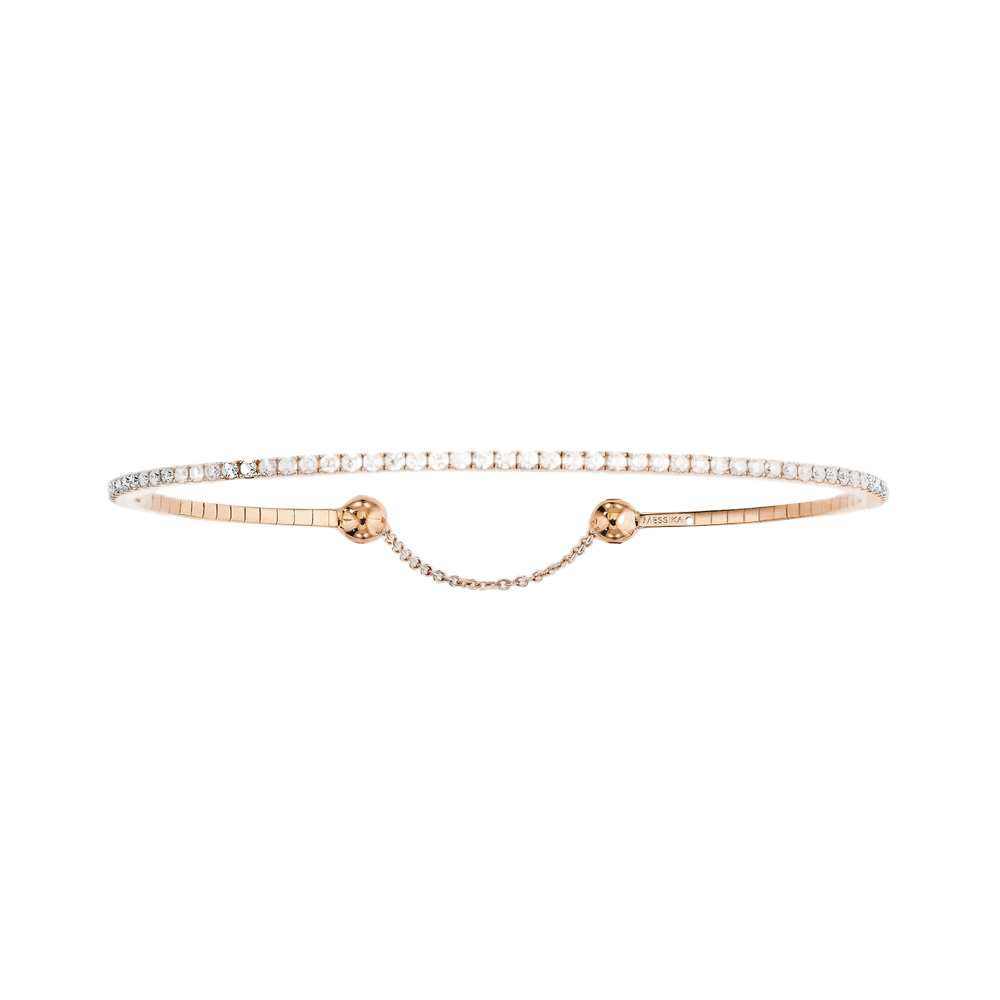 Skinny 0,80ct Bracelet Diamant Or Rose