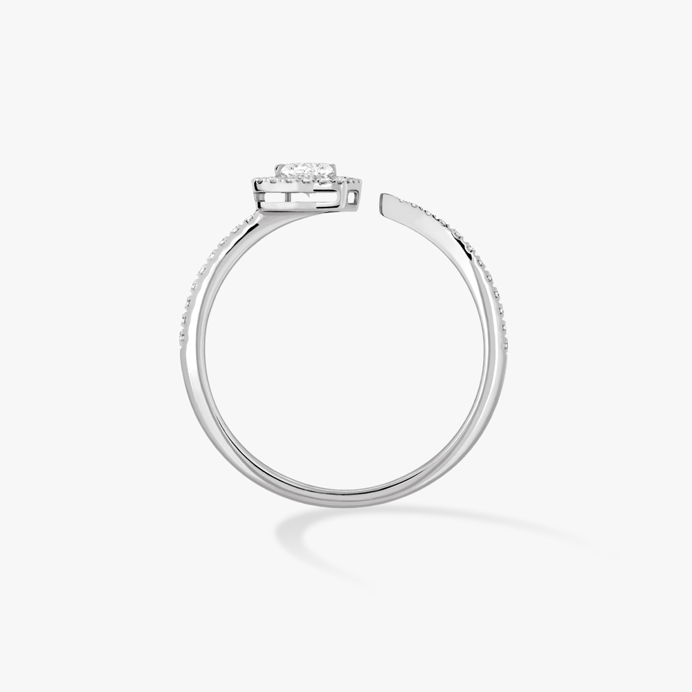 Joy Cœur 0.15-carat Diamond Pavé White Gold Diamond Ring