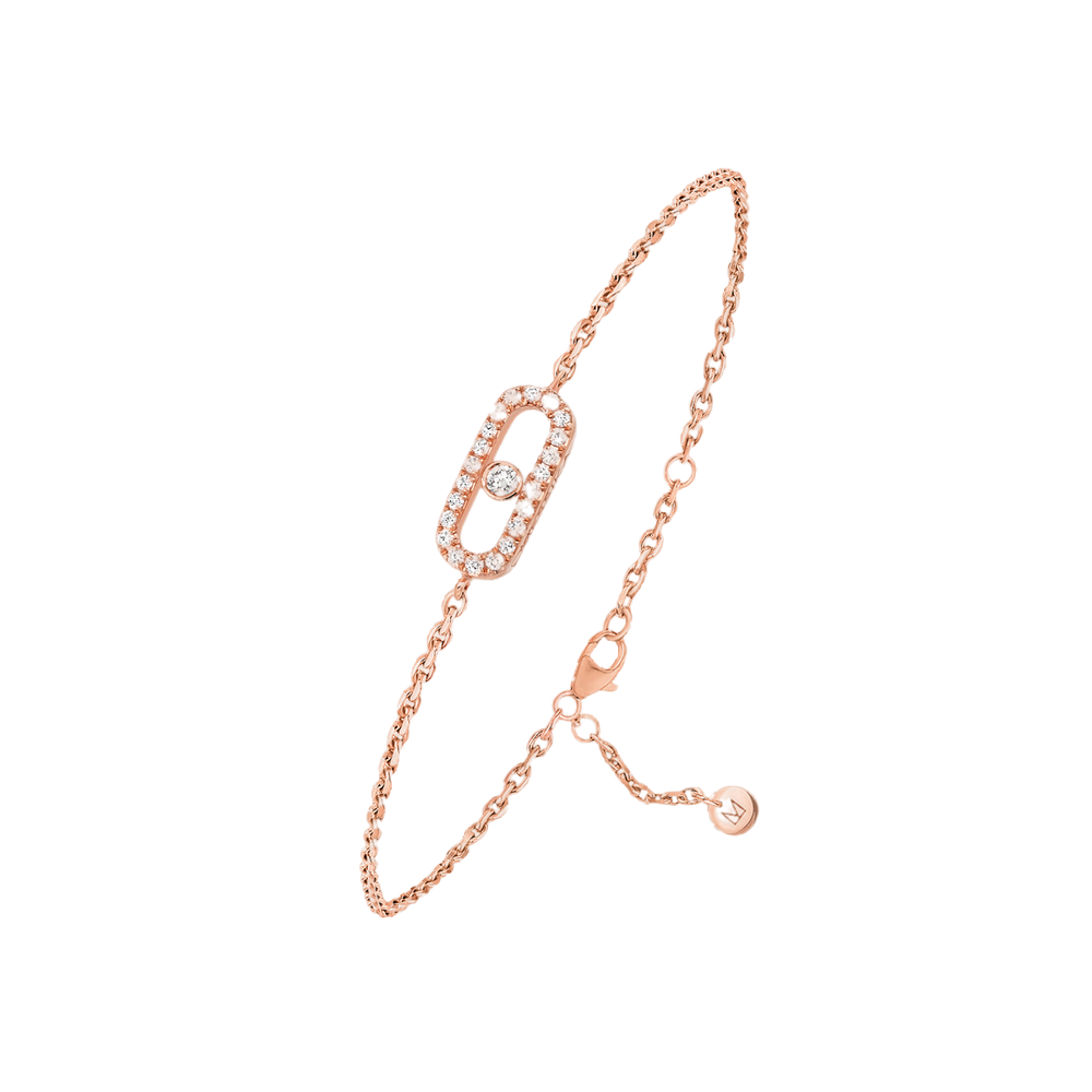 Pink Gold Diamond Bracelet Messika CARE(S) Pavé Bracelet