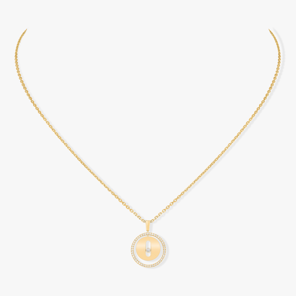 Lucky Move SM Yellow Gold Diamond Necklace