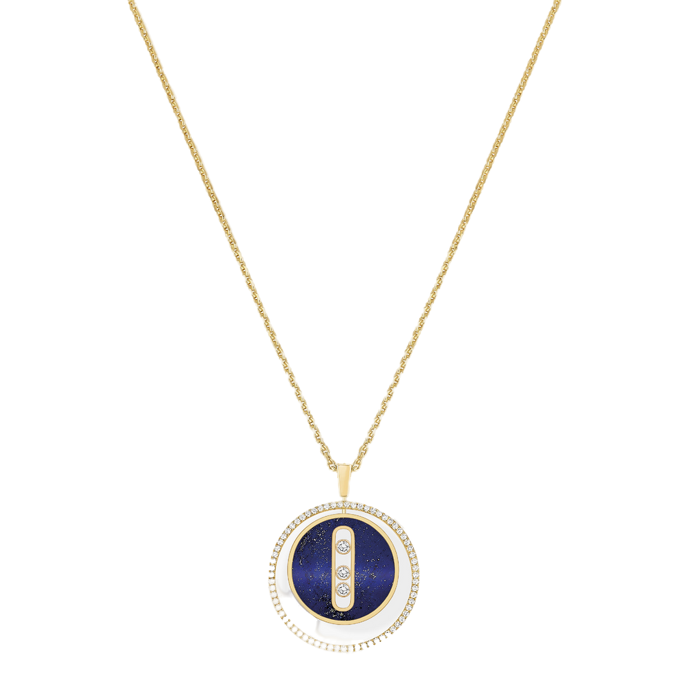 Lucky Move MM Lapislazuli Kette Diamant Gelbgold