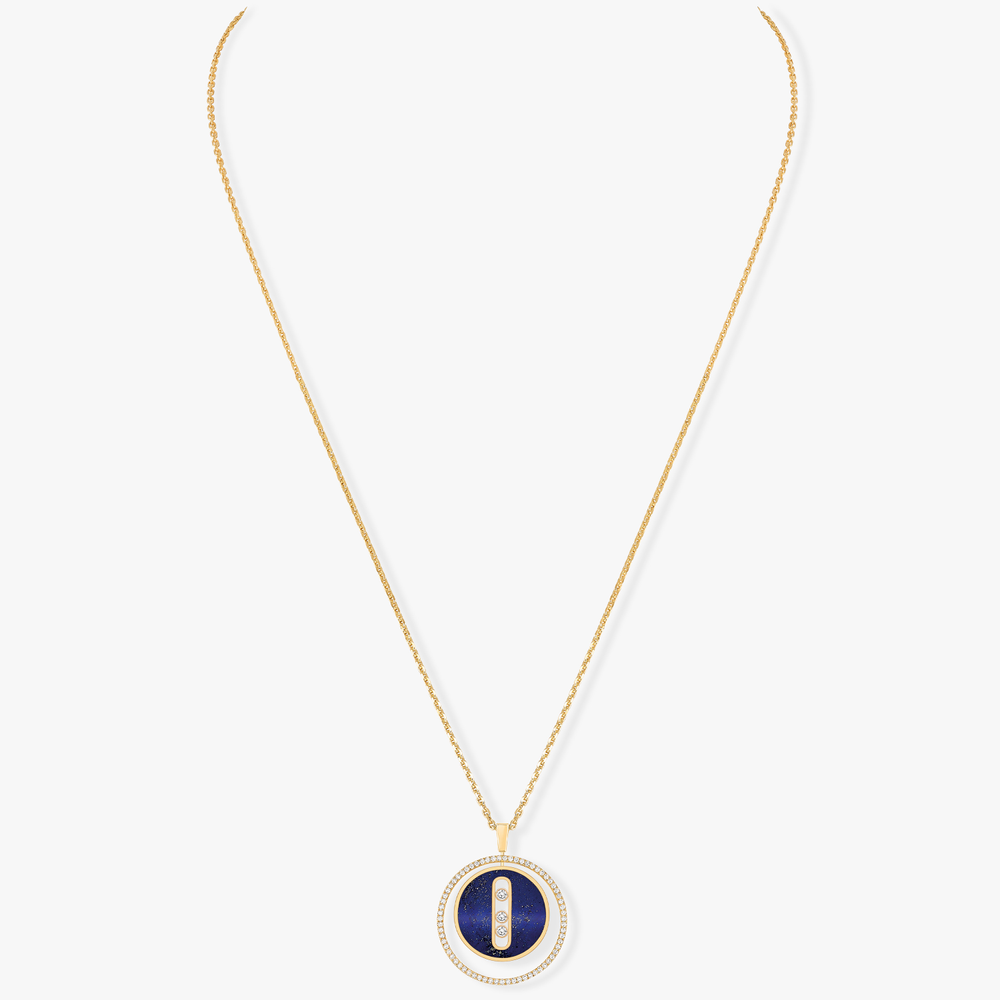 Lucky Move MM Lapislazuli Kette Diamant Gelbgold