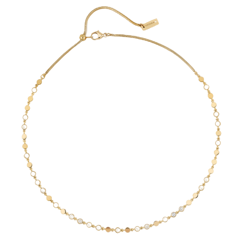 Yellow Gold Diamond Necklace D-Vibes SM