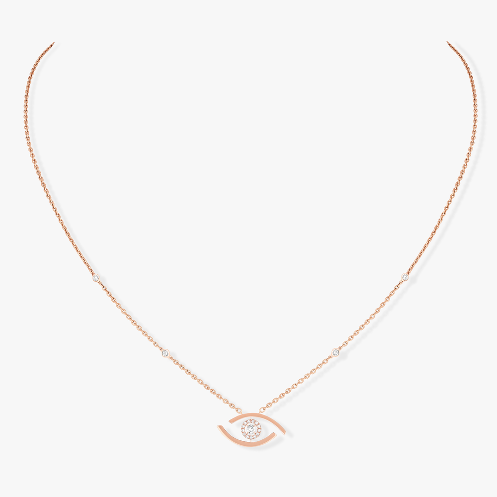 Kette Diamant Roségold Lucky Eye Halskette