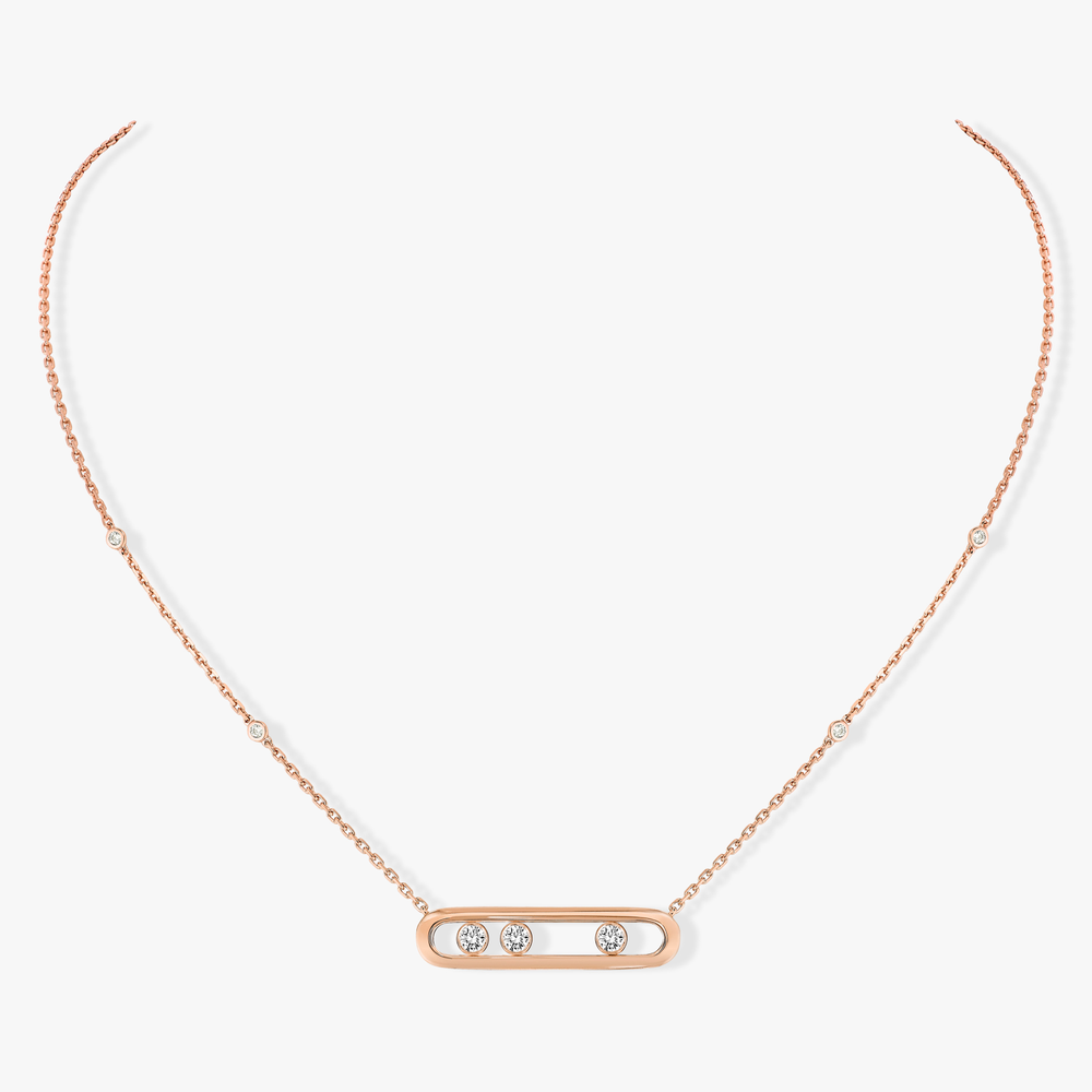 Collier Diamant Or Rose Move