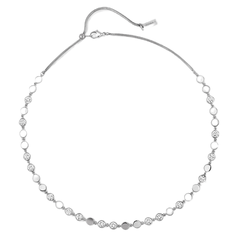 White Gold Diamond Necklace D-Vibes MM